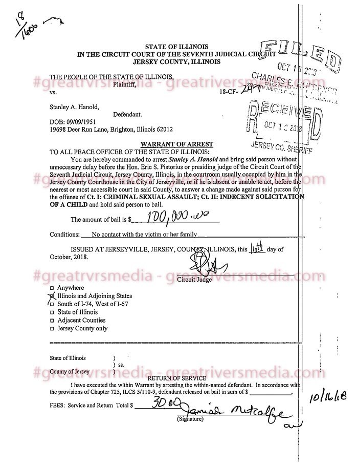 Jersey County Resident Faces Charges Of Criminal Sexual Assault Of A Minor Jersey County Resident Faces Charges Of Criminal Sexual Assault Of A Minor